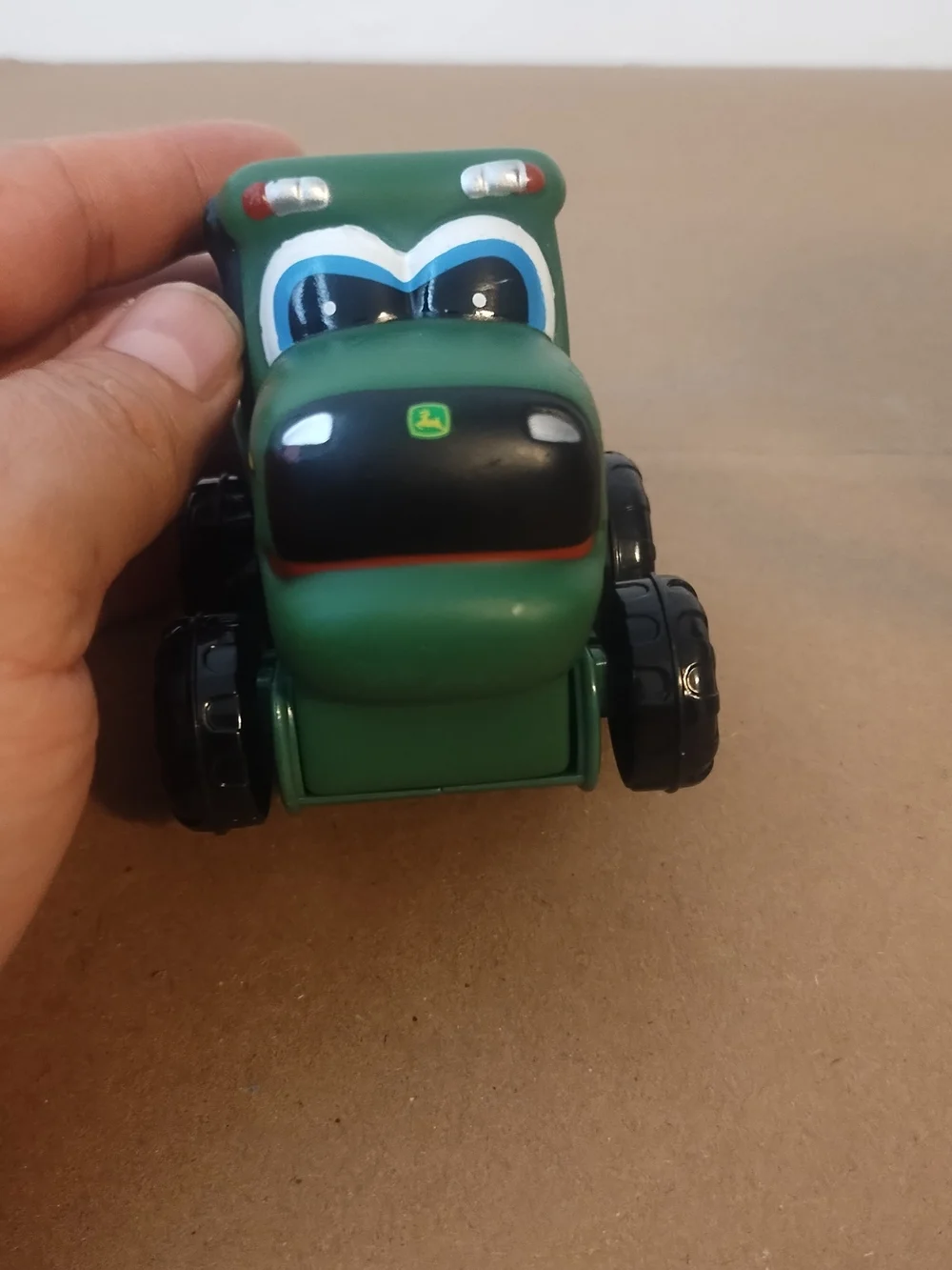 Ertl John Deere Toy Tractor (Soft Plastic) green and yellow very good condition